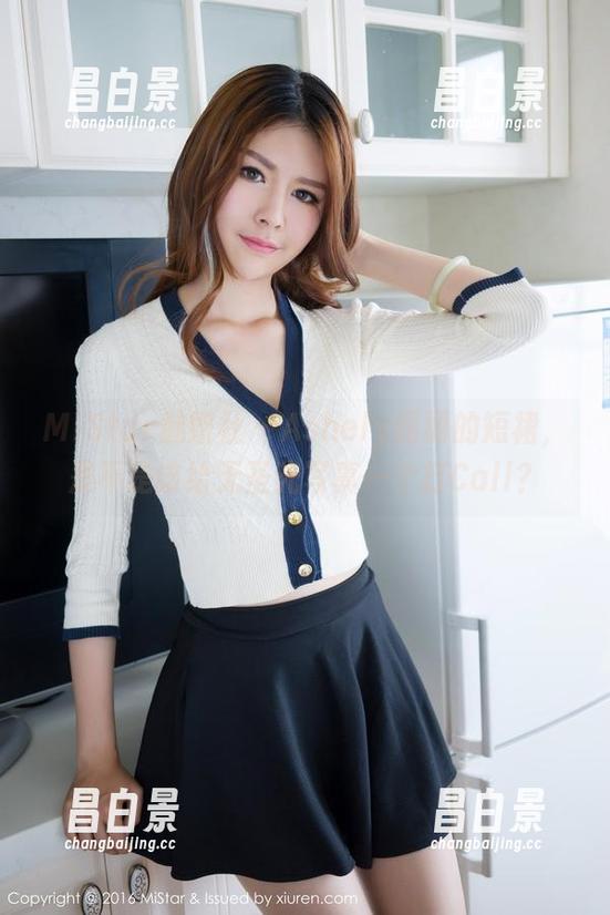 MiStar魅妍社 - Ashely丽丽的短裙，是不是该给无圣光写真一个打Call？-昌白景