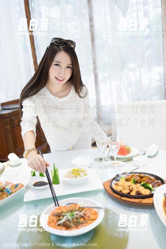 MiStar魅妍社 - 黄歆苑的图库，让我疯狂羡慕，什么“学姐”简直变成了“女神”了吧？-昌白景