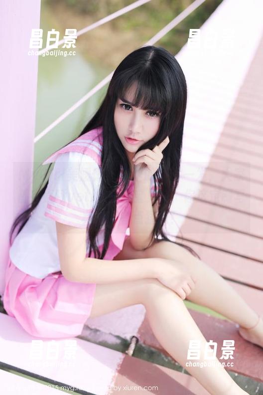MyGirl美媛馆 - 肉丝的照片一发，大家都在直呼vetiver嘉宝贝儿，你这定制写真来得有点猛啊！-昌白景