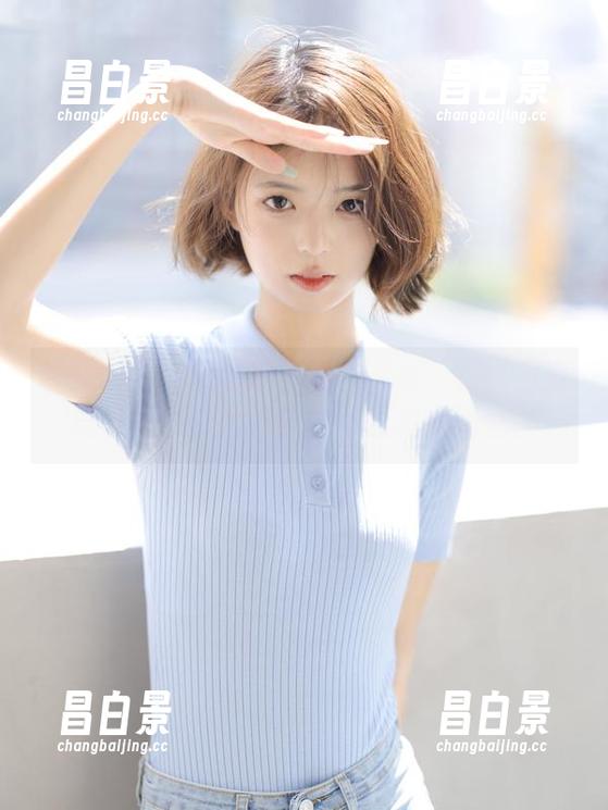 森萝财团 - 默陌的无圣光写真：在抑郁湖边发呆，白丝好像能穿透我的绝望。-昌白景